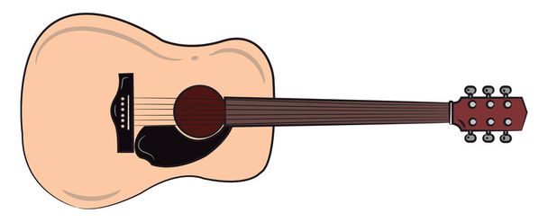 Музыкальный инструмент вектора бас-гитары или цветной иллюстрации
 - Вектор,изображение