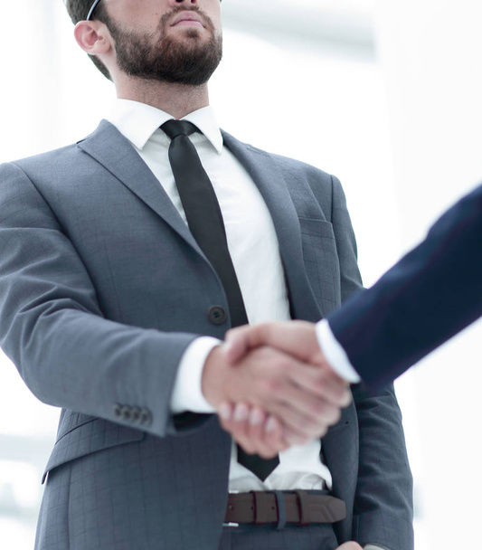 Closeup of a business handshake - Foto, Bild