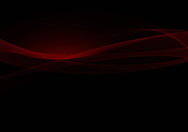 Abstract background waves. Black and red abstract background - Photo, Image