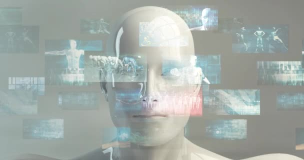 Эволюция искусственного интеллекта с цифровым сознанием как технологическая концепция - Кадры, видео