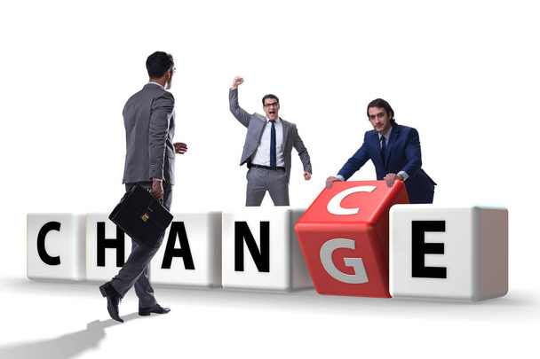 Businessman in change and chance concept - Photo, Image