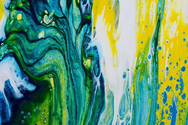 abstract painting with acrylic paints - 写真・画像