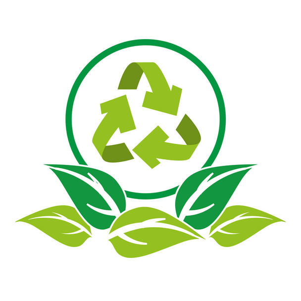Recycle pijlen symboolpictogram - Vector, afbeelding