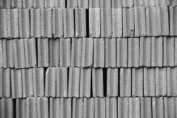 Çimento-Beton Sanayi Tuğlalar doku desen satır arka plan oluşturmak için. - Fotoğraf, Görsel