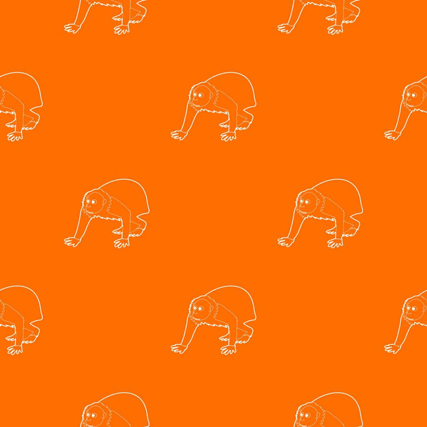Bald wakari pattern vector orange - Vetor, Imagem