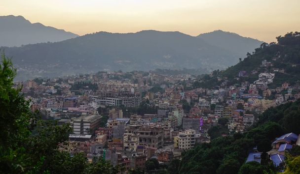 Vue aérienne de Katmandou, Népal
 - Photo, image