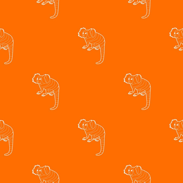 小猿パターン ベクトル オレンジ - ベクター画像