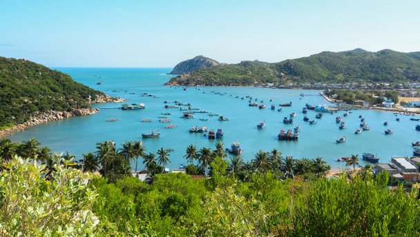 トラン, ベトナムの海の絵 - 写真・画像