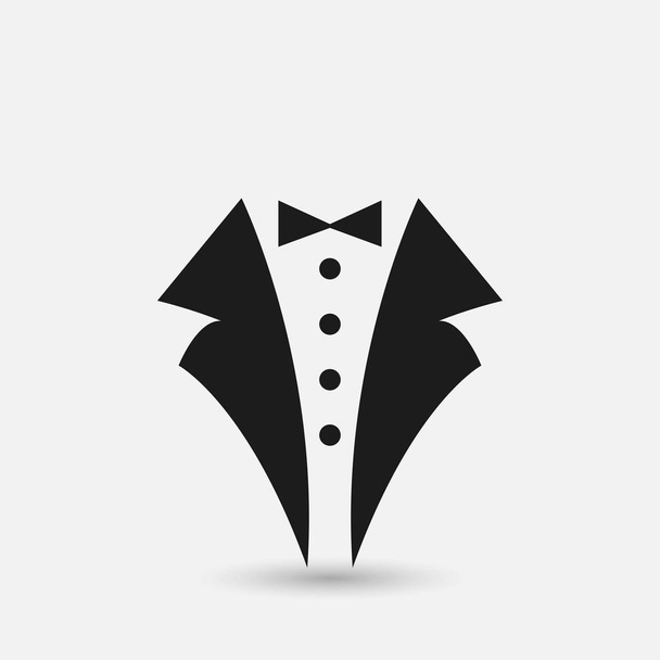 Suit icon isolated on white background. - Vetor, Imagem