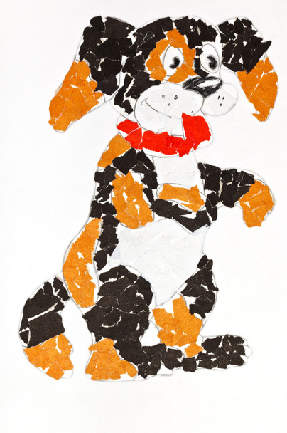 nášivka dítěte - strakatého psa - Fotografie, Obrázek