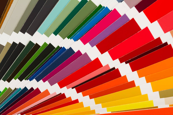 πολύχρωμη χρώμα χαρτιού δειγματολήπτη υφή φόντου - Φωτογραφία, εικόνα