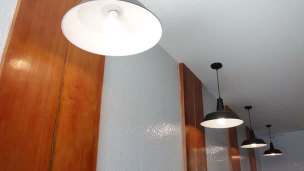 Moderní lampa světelný design dekorace, stopáže - Záběry, video