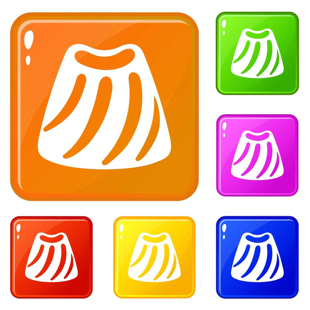 Candy bonbon icons set vector color - Вектор, зображення