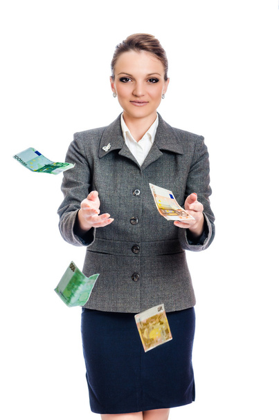 Young woman Hands Catching Money - Photo, Image
