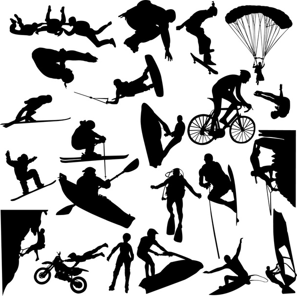 Extreme sport - Vector, Image