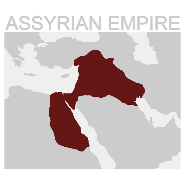 вектор карту ассірійської імперії - Вектор, зображення