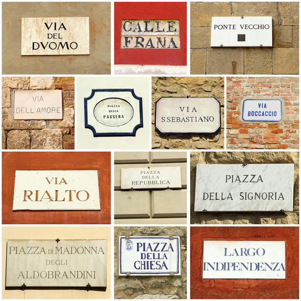 italian street collage - Photo, Image