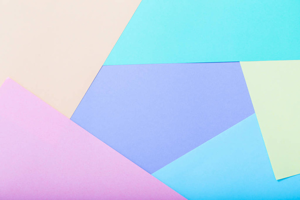pastel paper geometric background - Foto, imagen