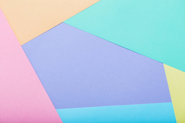 pastel paper geometric background - Фото, изображение