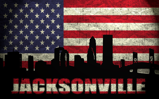 Blick auf die Stadt Jacksonville - Foto, Bild