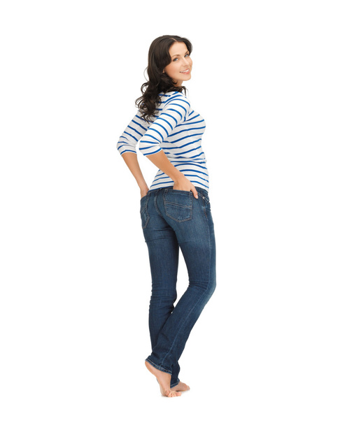 Woman wearing jeans - Foto, Imagem