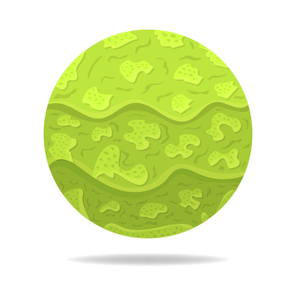 Vector magische bol met schaduw. Groene abstracte bal. Papier Effect. Vectorillustratie voor uw ontwerp, Web. - Vector, afbeelding