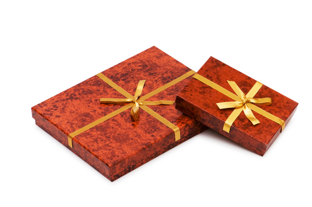 Подарункові коробки ізольовані на білому
 - Фото, зображення