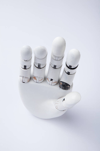 Old vintage white mannequin hand. - Photo, image