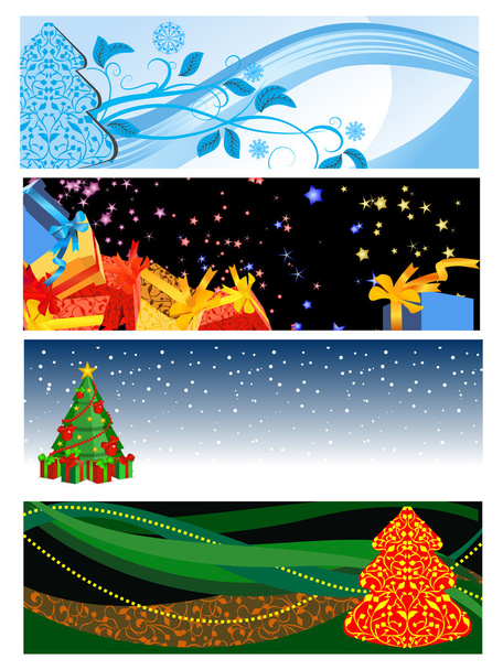 Χριστουγεννιάτικη κάρτα διακοπών - Διάνυσμα, εικόνα