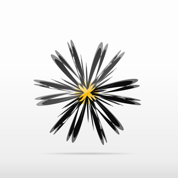 черная звезда абстрактный дизайн логотипа
 - Вектор,изображение