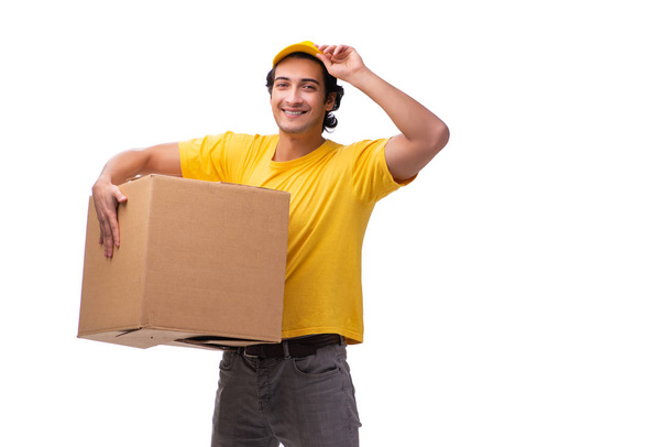 Young male courier with box - Photo, Image