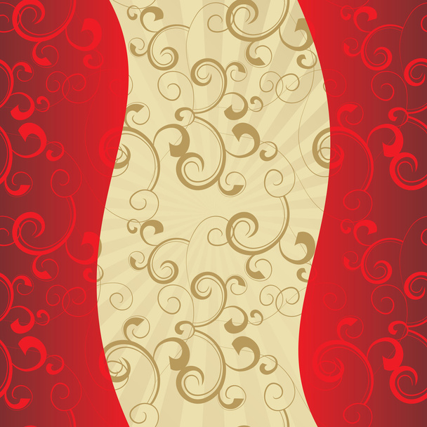 rood goud abstracte reeks - Vector, afbeelding