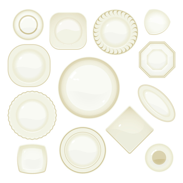 Plate Set - Vector, Image