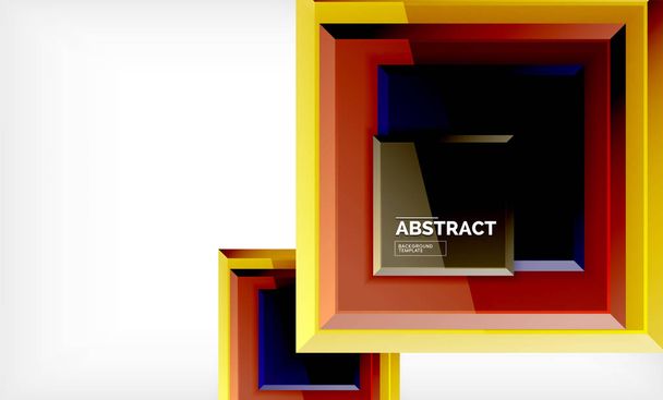 Geometrinen abstrakti tausta, moderni neliö suunnittelu
 - Vektori, kuva