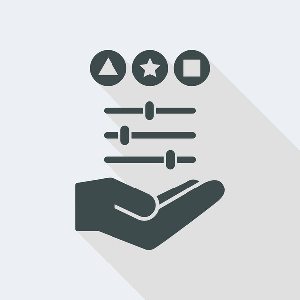 Icono de concepto de servicios personalizados
 - Vector, Imagen