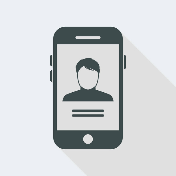 Osobní profil na telefonu Smartphone - Vektor, obrázek