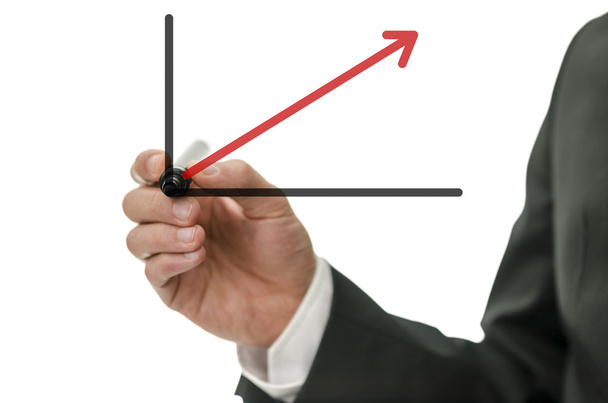 Gráfico de negocio con flecha ascendente
 - Foto, imagen
