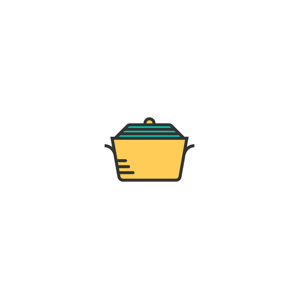 Stew icon design. Gastronomy icon vector design - Vector, Image