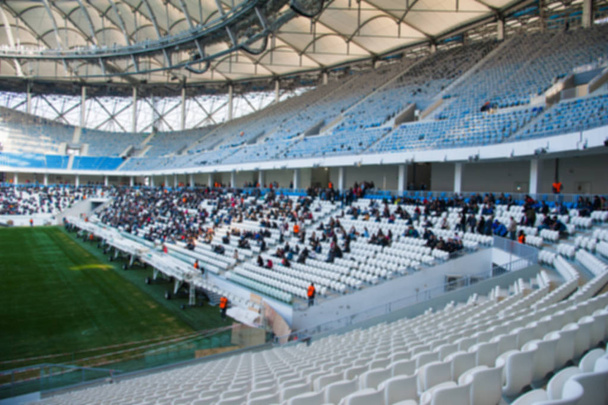 Mező futballstadion és a Nézőtéri ülések - Fotó, kép
