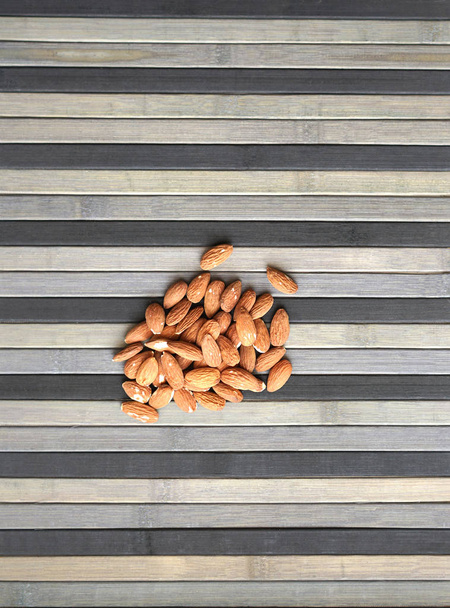 Healthy food  for background image close up almond nuts. Texture - Photo, Image
