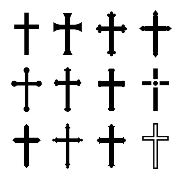 Collezione croce cristiana. Vettore
 - Vettoriali, immagini