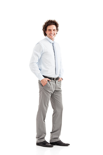 Smiling Young Businessman - Photo, image