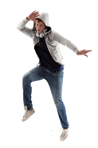 Cool Man Jumping - Φωτογραφία, εικόνα