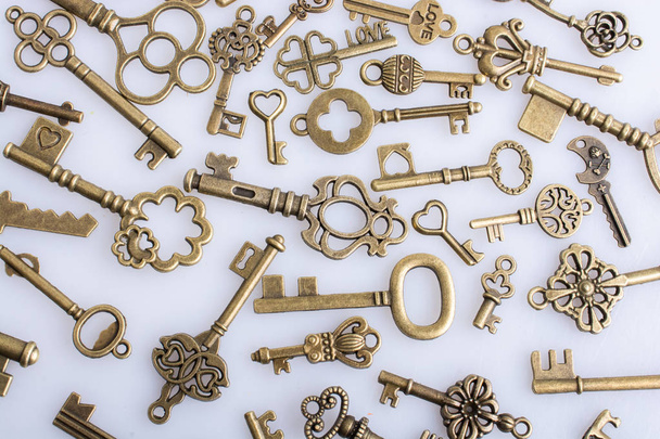 Retro style metal keys as business concept - Foto, imagen