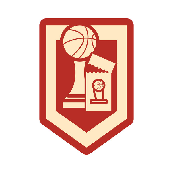 バスケット ボール スポーツ デザイン - ベクター画像