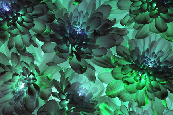 close up view of creative abstract floral background - Foto, Imagem