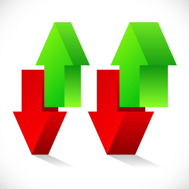 Up down arrow concept. Exchange, raise, lower, stock exchange - Фото, изображение