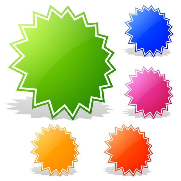 Colorful badges for your design - Φωτογραφία, εικόνα