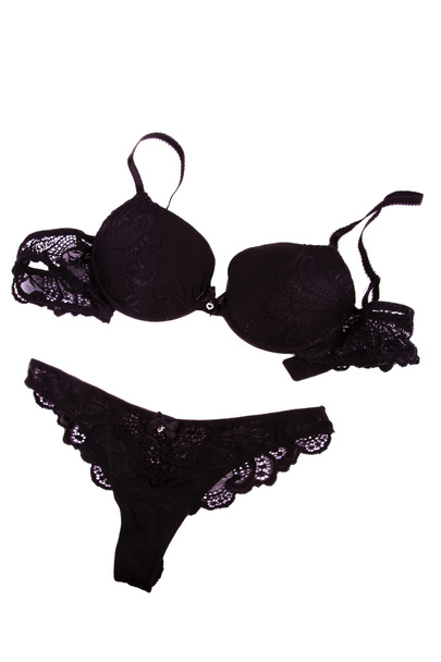 Zwarte lingerie - Foto, afbeelding