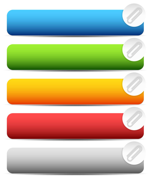 Paper clip, clip icon, element. Vector Illustration - Foto, Imagem
